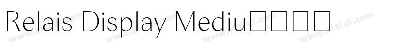 Relais Display Mediu字体转换